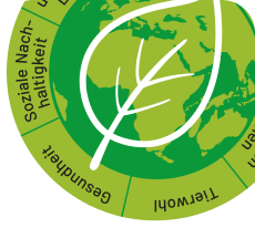 Examplarisches Siegel für Nachhaltigkeit