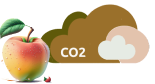 Mittlere CO2-Wolke in Orange