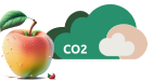 Kleine CO2-Wolke in grün